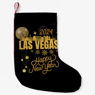 New YEar in Las Vegas Nevada Travel Matching NYE Small Christmas Stocking