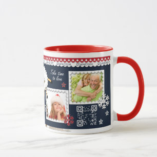 New Year interactive‎ photo mug with santa dance