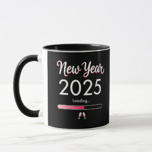 New Year Loading 2025 Happy New Year Xmas Mug