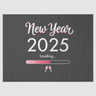 New Year Loading 2025 Happy New Year Xmas Tissue Paper