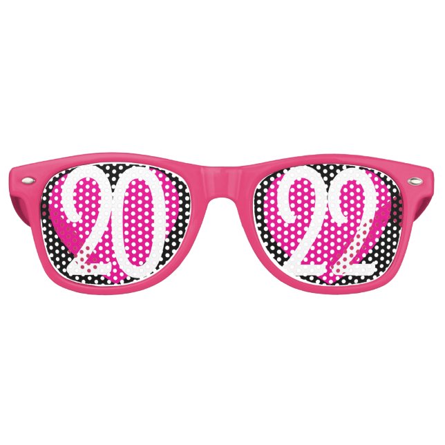 New Year love 2022 heart party glasses (Front)