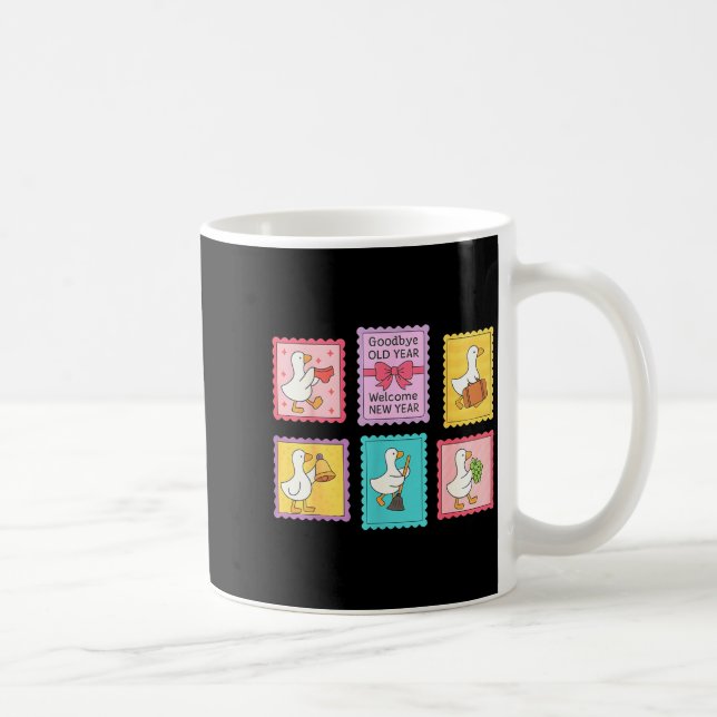 New Year Matching Welcome New Year Midnight Funny  Coffee Mug (Right)