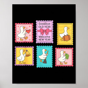 New Year Matching Welcome New Year Midnight Funny  Poster