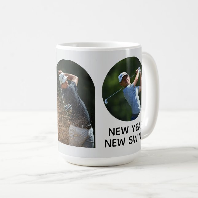 New Year motivational custom add your own photo Coffee Mug (Front Right)