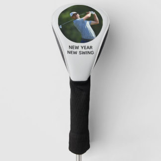 New Year motivational custom add your own photo Golf Head Cover
