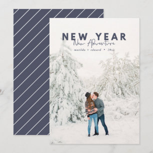 New year new adventure photo holiday card