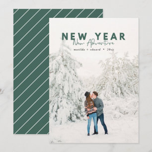 New year new adventure photo holiday card