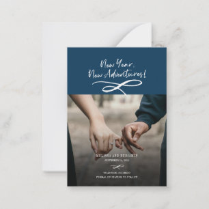 New Year New Adventures Photo Save The Date Card