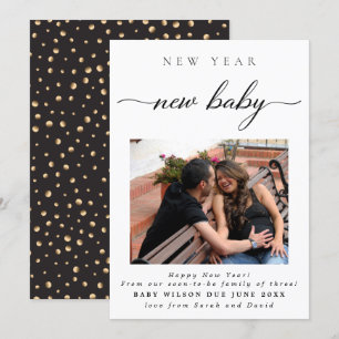 New Year New Baby Photo Pregnancy Announcement