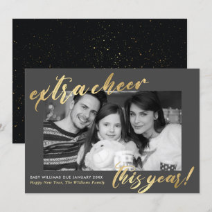 New Year New Baby Photo Pregnancy  Announcement