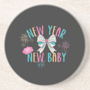 New Year New Baby Pregnancy Mom To Be  Coaster