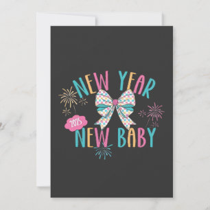 New Year New Baby Pregnancy Mom To Be Invitation