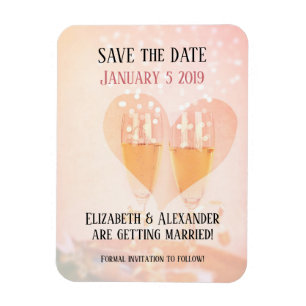 New Year New Beginning/ Wedding/ Save the Date Magnet
