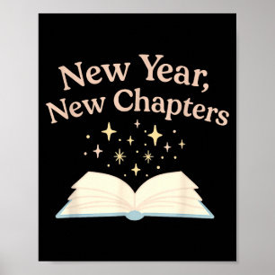 New Year New Chapters Cozy Reading For Book Lovers Poster