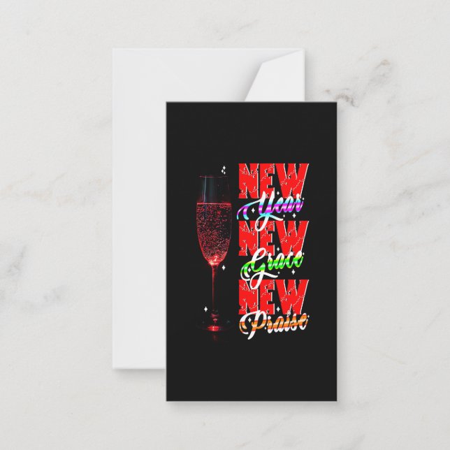 New Year New Grace New Praise Card (Front)