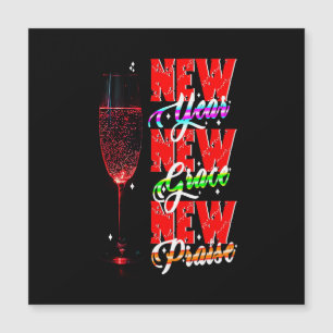 New Year New Grace New Praise Magnetic Invitation