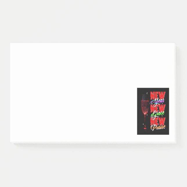 New Year New Grace New Praise Post-it Notes (Front)