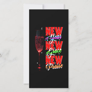 New Year New Grace New Praise Thank You Card