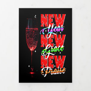 New Year New Grace New Praise Tri-Fold Card