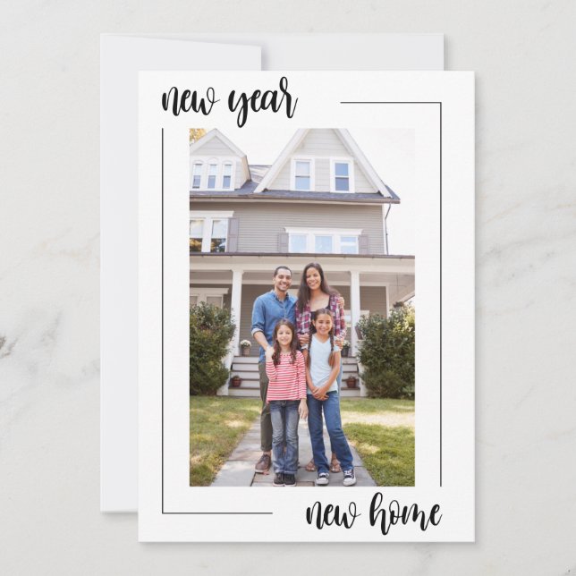 New Year New Home Change of Address Announcement (Front)