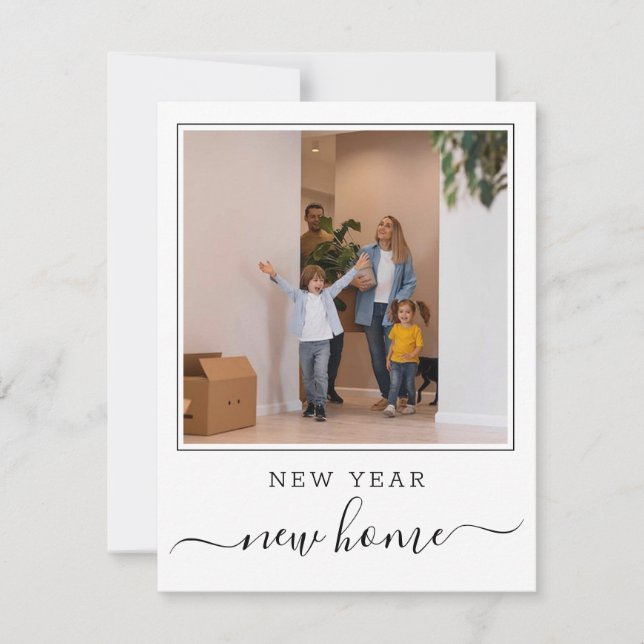 New Year New Home Photo  Card (Front)