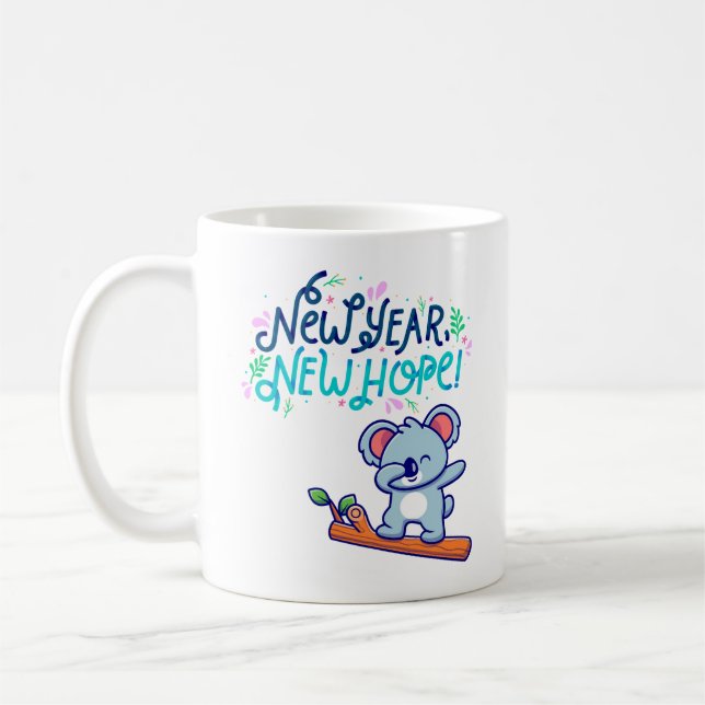 New year new hope koala coffee mug (Left)