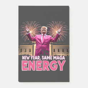 New Year New MAGA Energy Trump Inauguration Post-it Notes