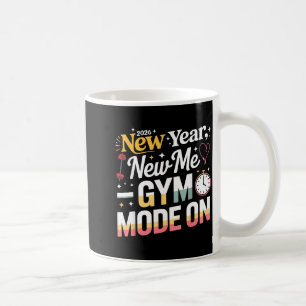New Year New Me 2026 Funny Fitness Workout Gym Mod Coffee Mug