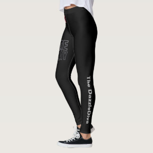 New Year, New Me, New Slay! Girl Power Skull Black Leggings
