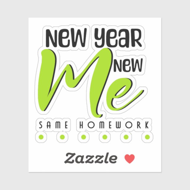 New Year, New Me... Same Homework (Sheet)