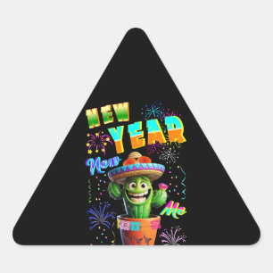 New Year New Me Triangle Sticker