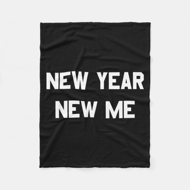 New Year New Me Workout Goals  Fleece Blanket (Front)
