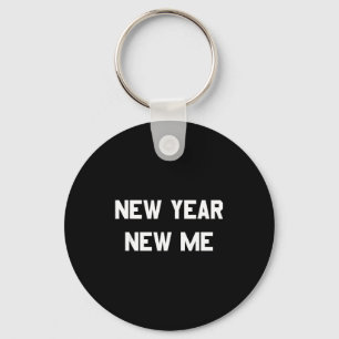 New Year New Me Workout Goals Keychain