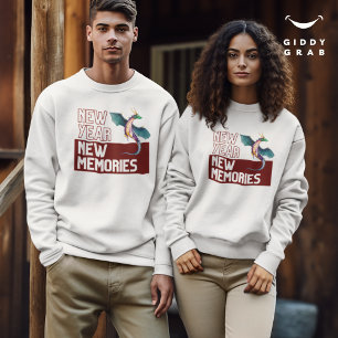 New Year New Memories Dragon Cherry Red Sweatshirt