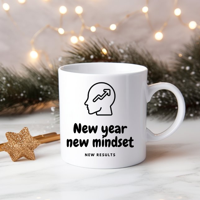 New year, new mindset, new results coffee mug (Creator Uploaded)