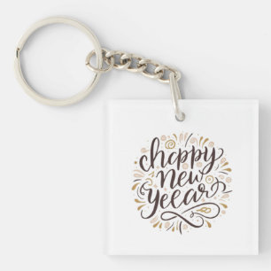 NEW YEAR New START , Happy New Years Keychain