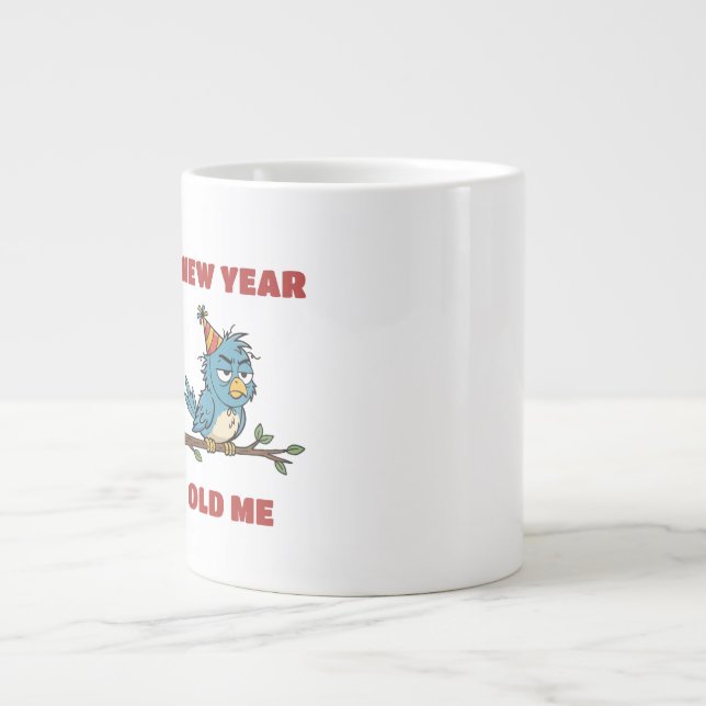 New Year, Old me Large Coffee Mug (Front)