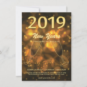 New Year Party Invitation Flyer