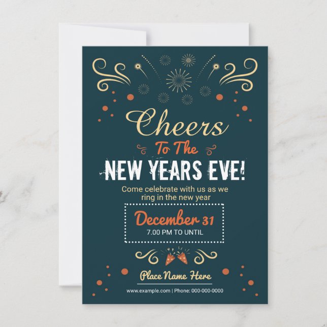 New Year Party Invitation Flyer (Front)