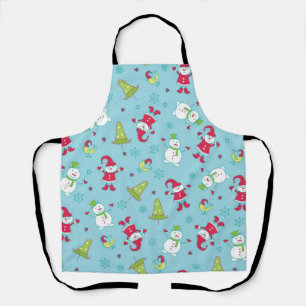 New year pattern apron