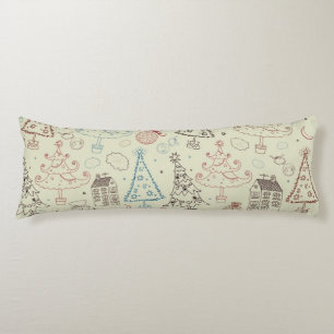New year pattern body pillow