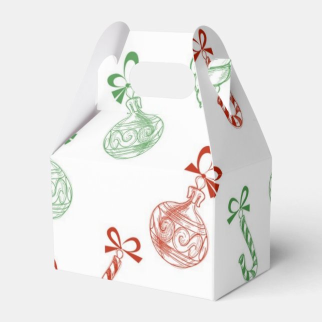 New year pattern favor box (Front Side)