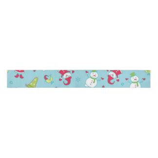 New year pattern grosgrain ribbon