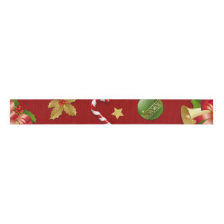 New year pattern grosgrain ribbon