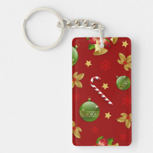 New year pattern keychain