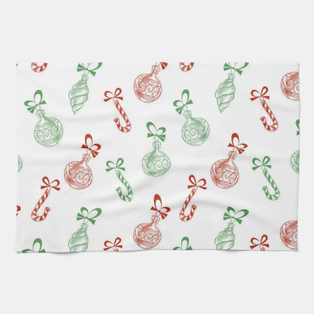 New year pattern kitchen towel (Horizontal)