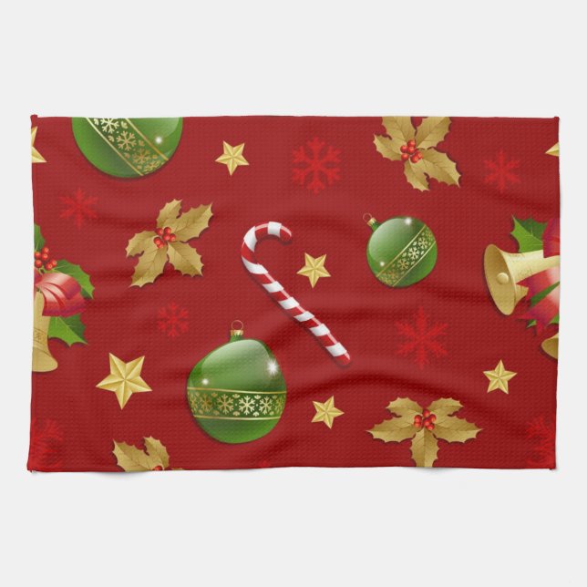 New year pattern kitchen towel (Horizontal)