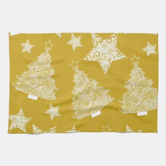 New year pattern kitchen towel (Horizontal)
