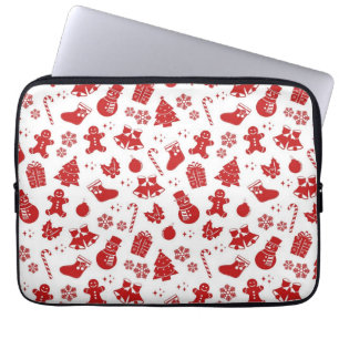 New year pattern laptop sleeve