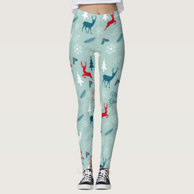 New year pattern leggings (Front)